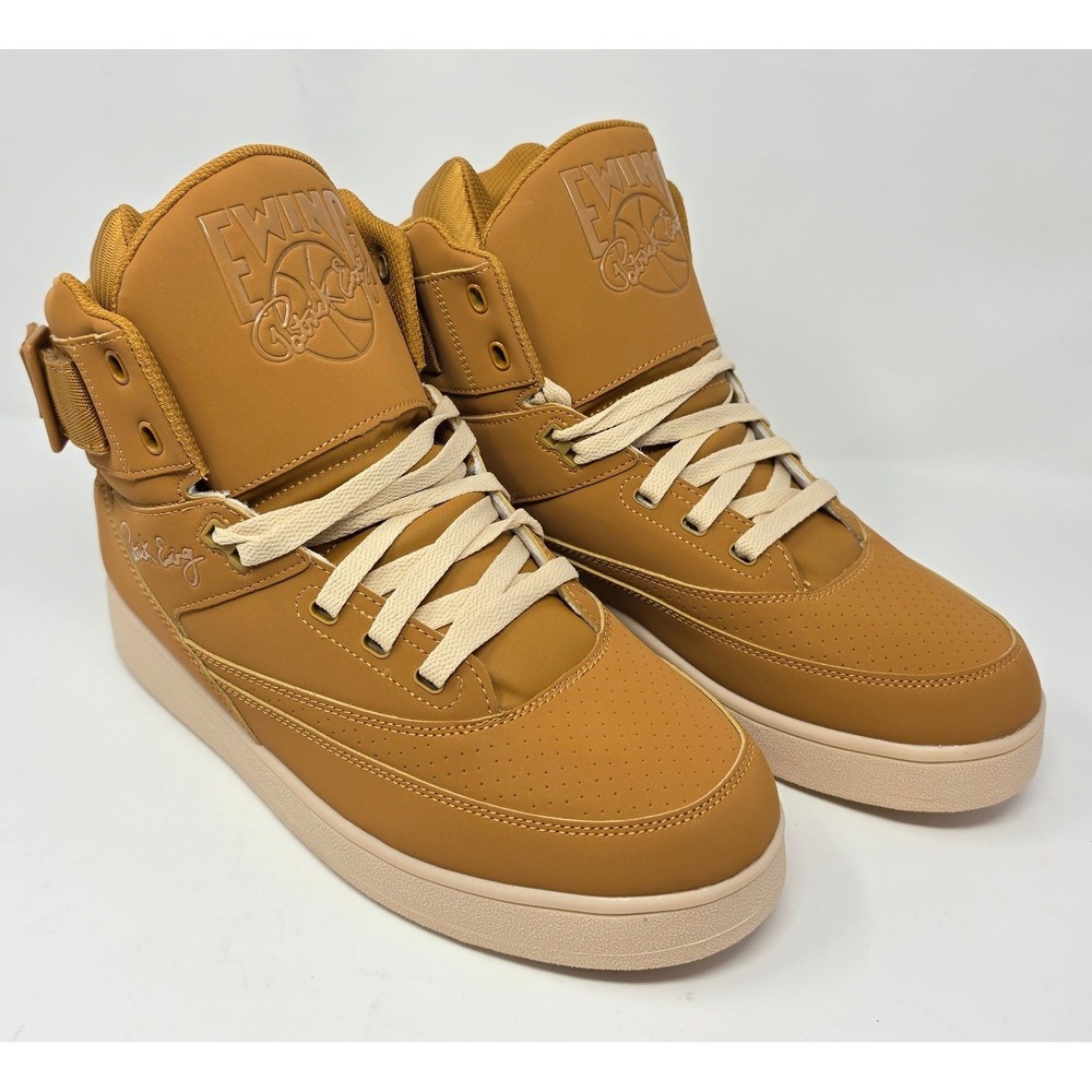 Patrick Ewing 33 Hi PU Men's Wheat/Sand Basketball Shoes 1BM02101-200 Men's 10.5